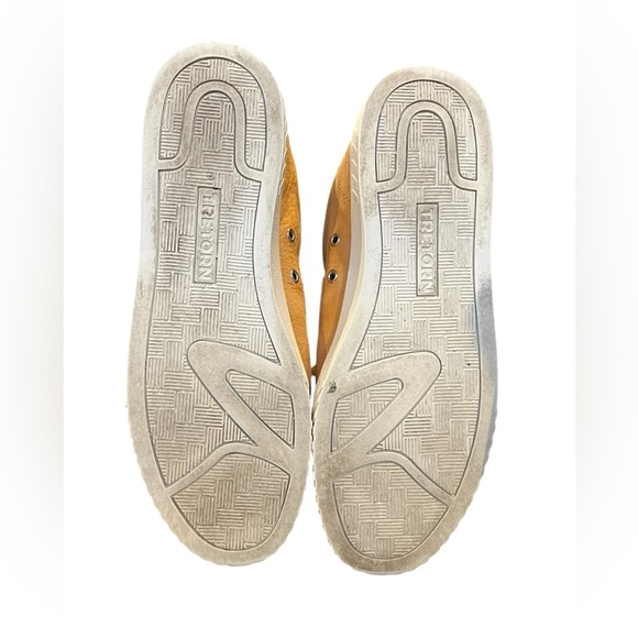 Tretorn Camden 3 Suede Yellow/Gold Sneakers size 8 - Picture 4 of 6